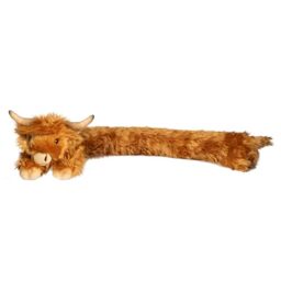 Living Nature Highland Cow Draught Excluder - Decorative door draft stopper- Weighted Highland Cow Draught Excluder - Naturli Eco-Friendly Plush - 104cm