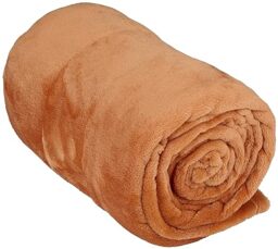 Arti Casa Fleece Blanket 150 x 200 cm – Fleece Blanket – Bed Blanket – Perfect as Home Decoration – Sofa Throw for 1 Person – Terracotta Orange – Fleece/Polyester