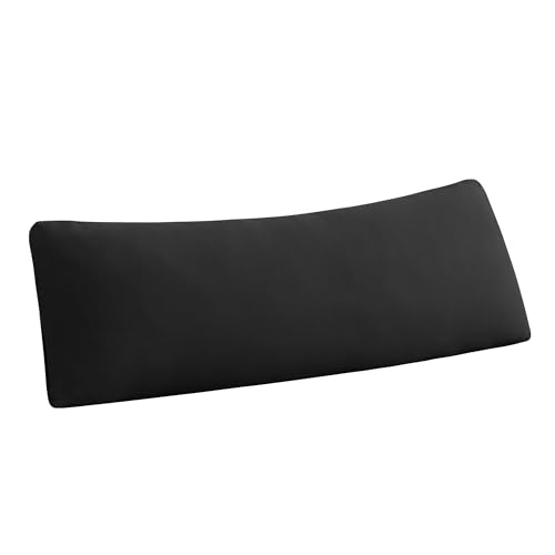 "Stretchy Body Pillow Case Cover - Jersey Knit Long Pillowcase for Body Pillow, 1 Pack - Envelope Closure & Skin-Friendly, Soft and Breathable for Sleeping, 20""x54"", Black"