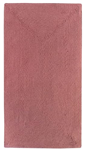 HAMID Nansa Indoor/Outdoor Recycled Pet Rug – Washable and Waterproof – Ecological and Sustainable – Ideal for Terrace, Garden or Living Room (110 x 60 cm, Cherry)