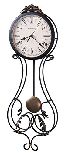 Howard Miller Peacock II Wall-Clocks, Charcoal Gray