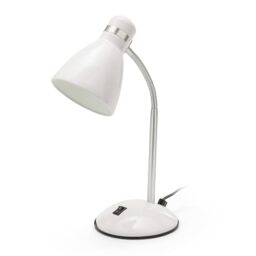 Desk Lamp with E27 Bulb Socket, LED Compatible, Flexible Arm, with Cable and Switch, for Children's Bedroom, Desk, Study