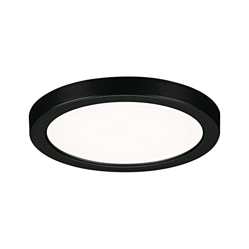 Paulmann 79962 recessed LED panel Areo IP44 118mm round incl. 1x6.5W Daylight white Black Plastic Lighting system 4000K