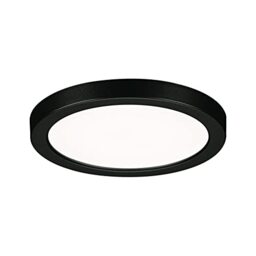 Paulmann 79962 recessed LED panel Areo IP44 118mm round incl. 1x6.5W Daylight white Black Plastic Lighting system 4000K