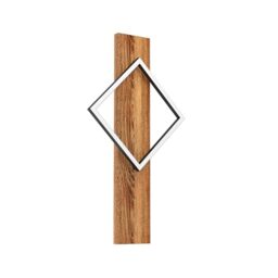 Eglo LED Indoor wall Light Boyal, Living Room lamp with Wooden Beam