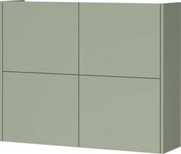 Germania Shoe Cabinet 1932-629 GW-Binetto, in Taupe Green/Oak-repro, with push-to-open function, 97 x 79 x 27 cm (WxHxD)