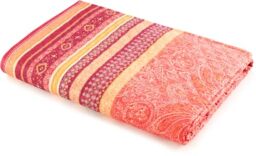 Bassetti Maser 9328479 Bedspread 100% Cotton Geranium Red R1 Dimensions: 220 x 255 cm