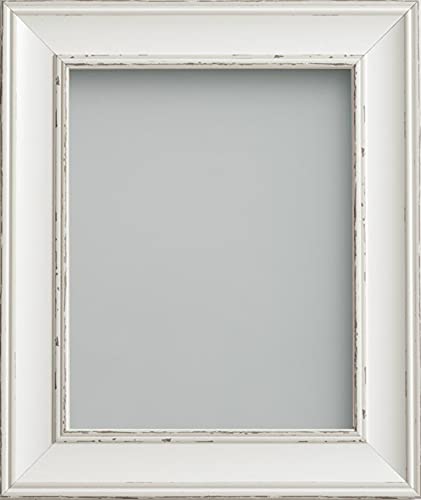 Frame Company Brooke Photo Frame, Antique White, 20x10 inch, fitted with perspex
