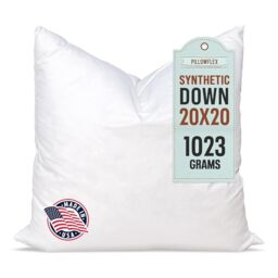 Pillowflex Synthetic Down Pillow Inserts For Shams Aka Faux/Alternative 50cm x 50cm (20 Inch By 20 Inch)