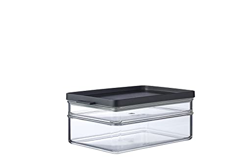 Mepal - Fridge box breakfast duo Omnia black - Practical storage box for sandwiches - Storage box suitable for the fridge - Dishwasher-safe