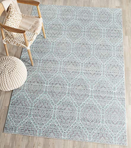 Safavieh Craft Art-Inspired Indoor Woven Rectangle Area Rug, Valencia Collection, VAL206, in Mauve / Alpine, 122 X 183 cm for Living Room, Bedroom or Any Indoor Space