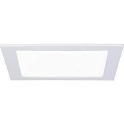 Paulmann 92066 Recessed Panel Square Ceiling Light 18 W Light 4000 K Neutral White LED Panel White IP44 Splashproof Includes Light Bulb Recessed Light Plastic 18 W