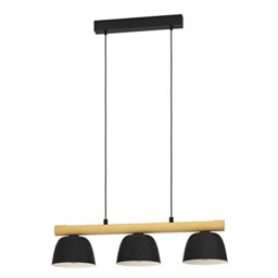 Eglo Pendant Lighting Sherburn, Ceiling Light Fitting with 3 Shades