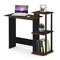 Furinno Efficient Home Laptop Notebook Computer Desk, Study Desk, Writing Desk, Columbia Walnut/Brown