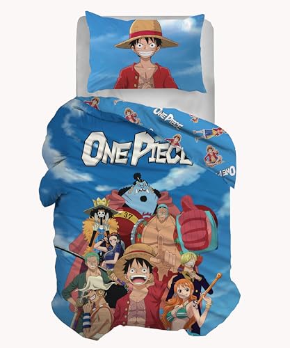 hermet One Piece Cotton Single Duvet Cover Set, Duvet Cover Set, Sleeping Bag + Pillowcase, 100% Cotton, Official Product, (No Fitted Bottom Sheet)