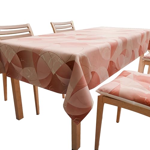 PETTI Artigiani Italiani - Table Cloth, Table Cloth, Kitchen Tablecloth in Cotton Grey Circle Design X18 Seats (140 x 360 cm) 100% Made in Italy