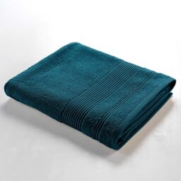 Douceur d'Intérieur, Bath Towel 90 x 150 cm Tendresse Indigo Plain Terry 100% Cotton