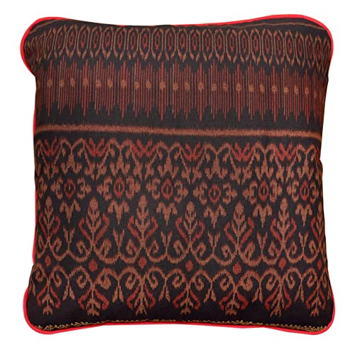 Bassetti Cushion Cover for Granfoulard Roccaraso R1 100% Cotton in Red with Zip 40 cm x 40 cm 9324050