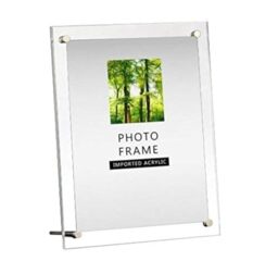 Generi Modern Acrylic Photo Frame - Desktop/Free Standing (8.5x11 inch)