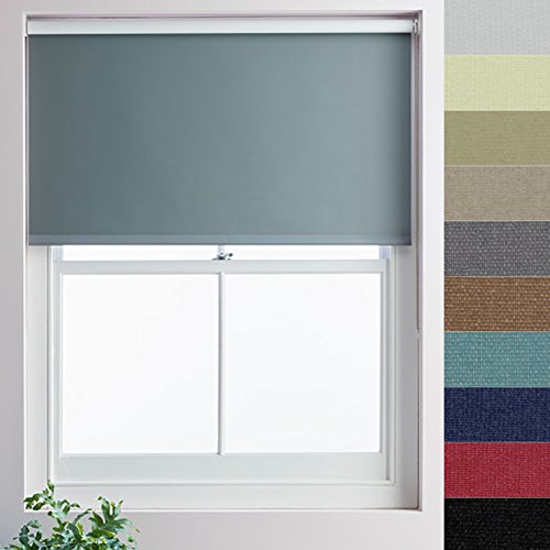 Luxum Made to Measure Roller Blind, 765mmx2000mm, Pomegranate Red Blackout (10 Colours, 400mm-2200mm Width, and Drop upto 2600mm also available)