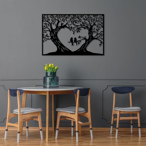 Stylish Black Decorative Metal Wall Accessory, 60 x 90 cm, 100% Metal, 1.5 mm Thickness, Perfect for Modern Home Decor & Unique Wall Art