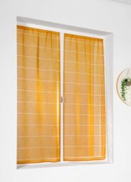 Linder - Pair of Yellow Polyester String Curtains 160 x 70 cm