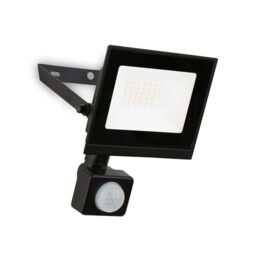 Briloner - LED Floodlight Outdoor with Motion Sensor, Neutral White, 20W 1800lm, Adjustable, IP65 Dust and Water Resistant, Security Light, Exterior Spotlight, Garden, Garage, 11x17x4 cm, Black