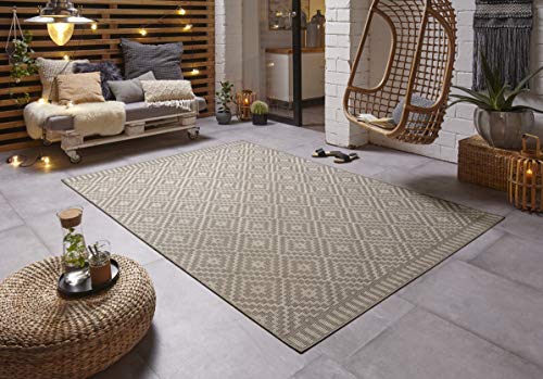 freundin Home Collection In- & Outdoor Rug Breeze Taupe 160 x 230 cm