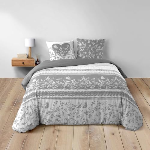 Douceur d'Intérieur, Annie 3-Piece Bedding Set (240 x 220 cm) 100% Cotton