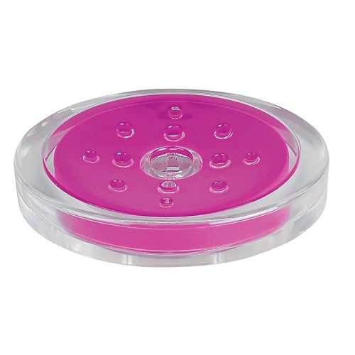 Spirella Sydney Acryl Soap Dish, Dark Pink