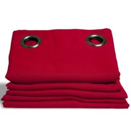 moondream HM6902047 Noise insulation/Blackout/Thermal Curtain 145 x 260 cm Cotton, Cotton, red, 40cm x 27cm x 13cm