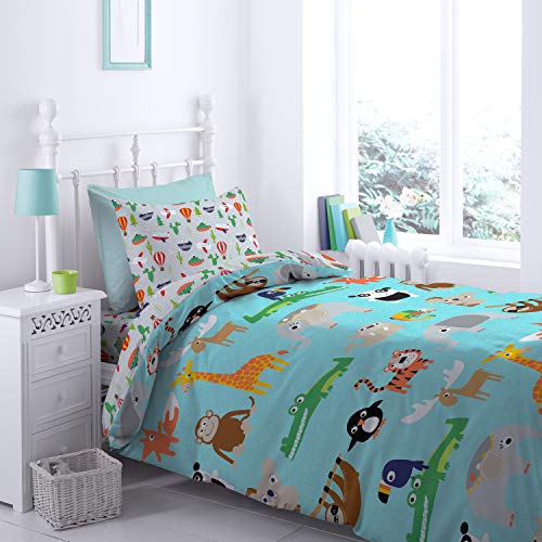 Catherine Lansfield Animal Adventures Duvet Cover Set 240 x 220 + 65 x 65 (2)
