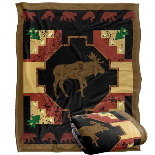 Jq Licensing Southwest Moose 2 Silky Touch Super Soft Throw Blanket 152 X 127 Cm