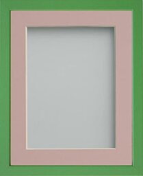 Frame Company Jellybean Range Green Wooden 30x20 inch Picture Photo Frame with Pink Mount for Image A2 * Choice of Colours & Sizes* Fitted with Perspex