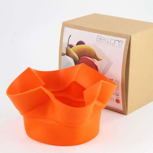 Silikomart - Lily 02 Multi-Purpose Silicone Basket, Orange Color, Dimensions ??250 h100 mm, Made in Italy