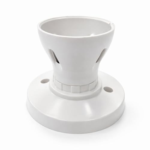 JD Brands Batten Lamp Holder B22 - 3 Terminal T2 Rated - BS EN 61184 - Ceiling Light Bulb Holder for Bayonet Cap Bulbs