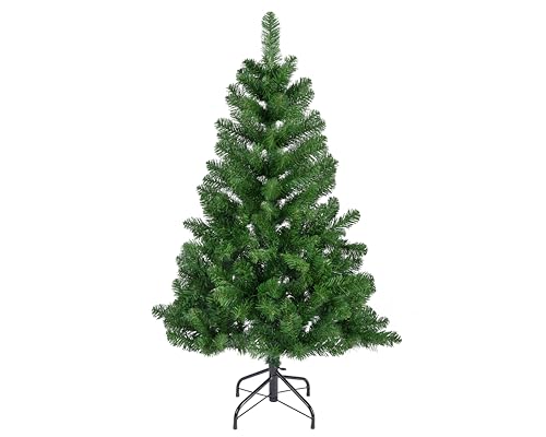 Kaemingk Imperial Pine Polyvinyl Chloride Christmas Tree 150cm Green, Multi-Coloured, 7ft (210cm) 680311