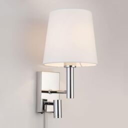 HARPER LIVING Plug-in Wall Light with LED Reading Light, E27/ES Indoor Bedside Wall Sconce Lamp with Switch and USB & USB-C Charging Ports Ideal for Bedroom Living Room Hotel