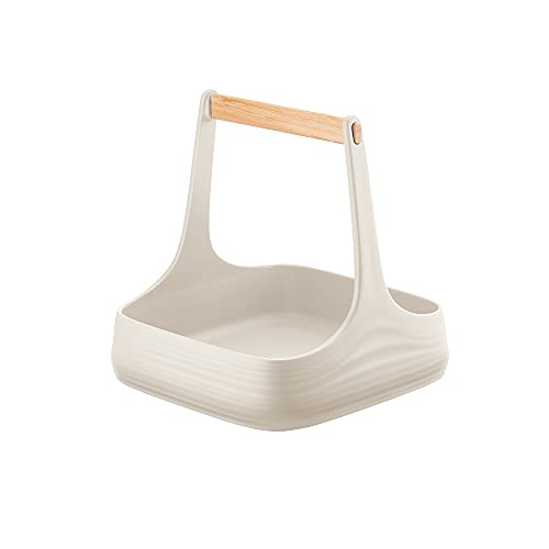 Guzzini Table Organizer, 100% post consumer recycled plastic, Milk White, 22x22xh22,5 cm