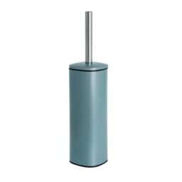 Blue Canyon Santorini Toilet Brush & Holder for Bathroom, Flexible Toilet Bowl Plastic Brush Head for Deep Cleaning, Compact Size, Elegant Design – Mint Green