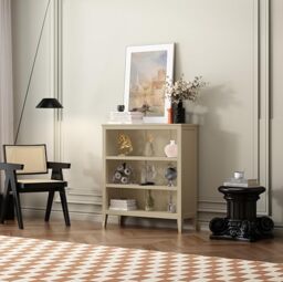 Cabinet Bits Palazzi Bookcase H97 W89 D25cm - Clay