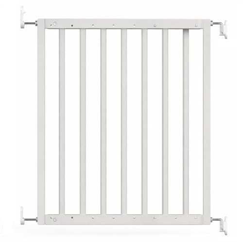 Safetots Top of Stairs Wooden Safety Gate, Oatmeal, 63.5cm - 105.5cm, Screw Fit