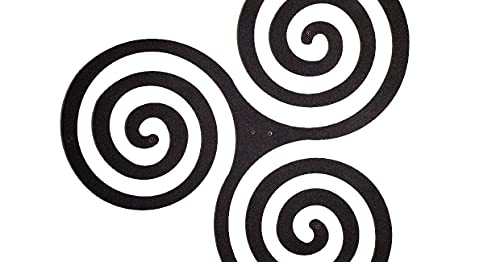 Homemania Decoration Symbol-Wall Mount, Book Holder-with Shelves-Black Metal, 54 x 0.15 x 57 cm, 54 X 0.15 X 57cm