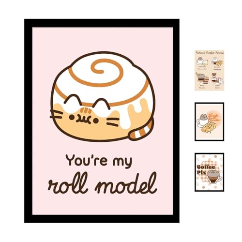 Pyramid International Pusheen (You're My Role Model) Collectors Print 30cm x 40cm Framed - A Stunning Artwork to Enhance Your Collection or Living Space, One Size