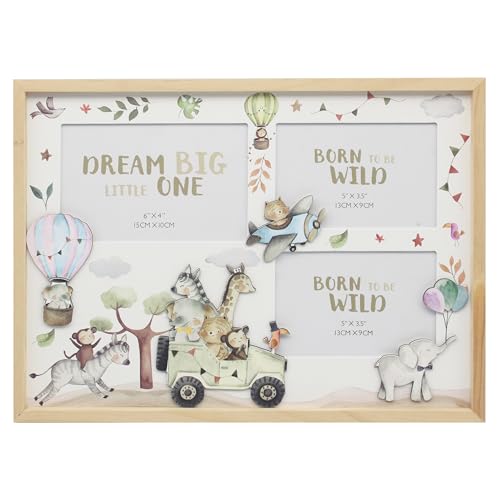 L & P Home & Gifts Dream Big Dream Big Collage Frame Wooden For Photos And Picture - Stylish Frame For Home & Office - Decorative Frames For Wall & Tabletop - Memorable Gift For Women & Men