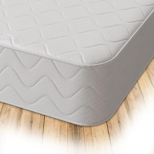 Starlight Beds Cooltouch Plus Max-Coil Pocket Spring Memory Foam Mattress. Medium Firm, 18cm Deep, Double Mattress, White (135cm x 190cm)