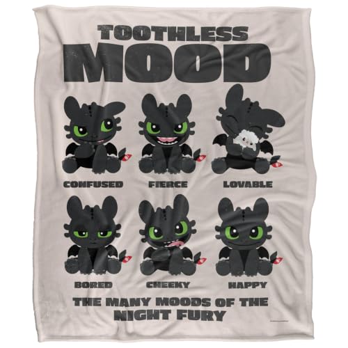 Moods Of Toothless Silky Touch Super Soft Throw Blanket 152 X 127 Cm