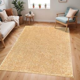 Livabliss Claire Shaggy Berber Carpet 200x275 cm, Living Room & Bedroom, Soft Plush Thick Pile, Neutral Boho Fluffy Style, Easy Care, Yellow