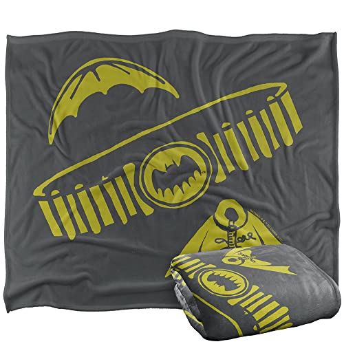 BATMAN Blanket, 152 x 127 cm The Lucius Fox Silky Touch Super Soft Throw Blanket