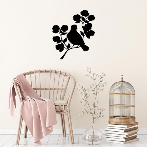 Stylish Black Decorative Metal Wall Accessory, 61 x 70 cm, 100% Metal (1.5 mm Thick), Easy Wall Mounting, Perfect for Modern Home Decor